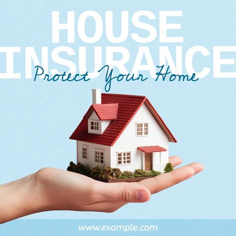 House insurance Instagram post template, editable text | premium image by rawpixel.com / Saveshitz Real Estate Building, Real Estate Post, House Branding, Property Insurance, Awesome Designs, Aesthetic Things, Template Ideas, Insta Posts, Instagram Post Template