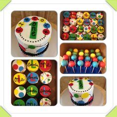 Red Blue Yellow Green Birthday Party, Ball Themed First Birthday, Bouncy Ball Birthday, Ball Theme Birthday, Ball Theme Party, Ball Cupcakes, Balloon Birthday Themes, Smash Cakes, Ball Birthday Parties