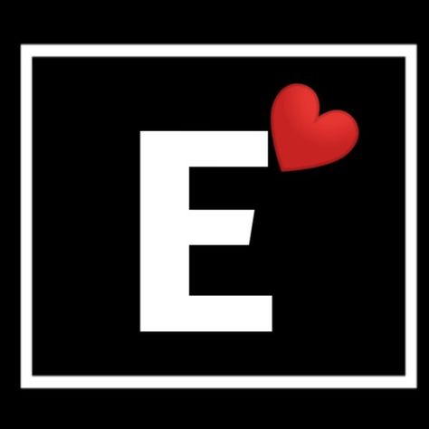 E Initial, Love Sms, Beautiful Wallpapers For Iphone, Name Wallpaper, Love My Boyfriend, Letter E, Black And White Aesthetic, Dating Memes, Heart Wallpaper