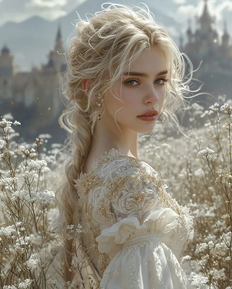 Blonde Hair Characters, Easy Bun Hairstyles, Shadow Photography, Gems Art, Trendy Hair Color, Art Generator, Fantasy Dress, Fantasy Inspiration, Embroidery Craft