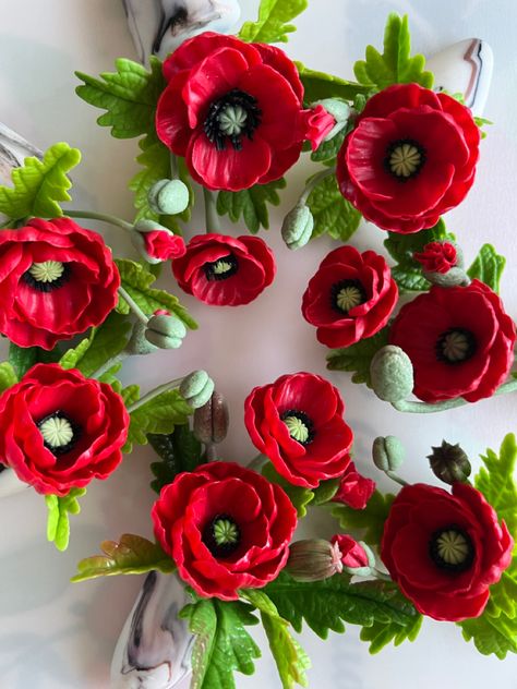 Learn making Clay Flowers in India. www.paintnclaystudio.in Clay Poppy Flowers, Clay Poppy, Making Clay, Course Launch, Clay Craft, March 16, Clay Flowers, Poppy Flower, Clay Projects