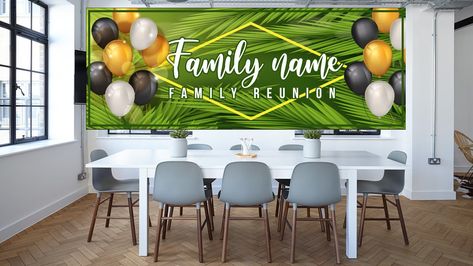 Family Reunion Signs, Family Reunion Banners, Reunion Party Ideas, Family Reunion Decorations, Family Reunion Food, Family Reunion Photos, 50th Birthday Banner, Reunion Decorations, Bachelorette Party Banners