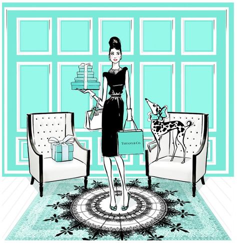 Breakfast at Tiffanys Megan Hess Illustration, Kerrie Hess, Megan Hess, Fashion Friday, Love Illustration, Fashion Art Illustration, Fashion Illustrator, Audrey Hepburn, Fashion Sketches