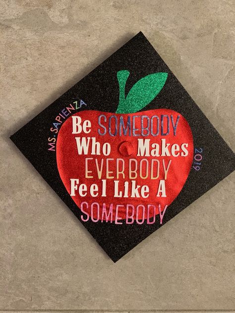 Masters Graduation Cap Education, Education Grad Cap Ideas, Early Childhood Education Grad Cap, Education Masters Graduation Cap, Special Ed Graduation Cap, Special Education Graduation Cap Ideas, School Counseling Graduation Cap, Special Education Teacher Graduation Cap, School Counselor Graduation Cap