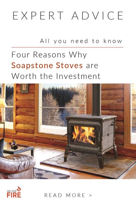 What is soapstone and what are the advantages of a soapstone wood stove? This article answers those questions and highlights four benefits of soapstone stoves. #woodstove #soapstone #benefits #wood #stove #home #welovefire Soapstone Wood Stove, Soapstone Stove, Wood Insert, Cast Iron Stove, Heat Energy, Interior Remodel, Enameled Cast Iron, Radiant Heat, Wood Burning Stove