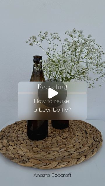 Anasta Ecocraft ~ Upcycling glass bottles ~ Eco friendly crafts on Instagram: "🌿 From Brew to Bloom! 🍺✨

Did you know that a single beer glass bottle can take up to 4000 years to decompose in a landfill?

Let’s make a difference together by upcycling these bottles into stunning vases, reducing environmental impact and embracing sustainable living!

Watch the mesmerising transformation unfold! 🌱💐

#upcycled #sustainablegifts #ecofriendlygifts #bottlecutting #handmadecyprus #cypruscrafts #cyprus #paphos" Eco Friendly Crafts, Cyprus Paphos, Recycled Glass Bottles, Paphos, Sustainable Gifts, Eco Friendly Gifts, Beer Glass, Environmental Impact, Recycled Glass