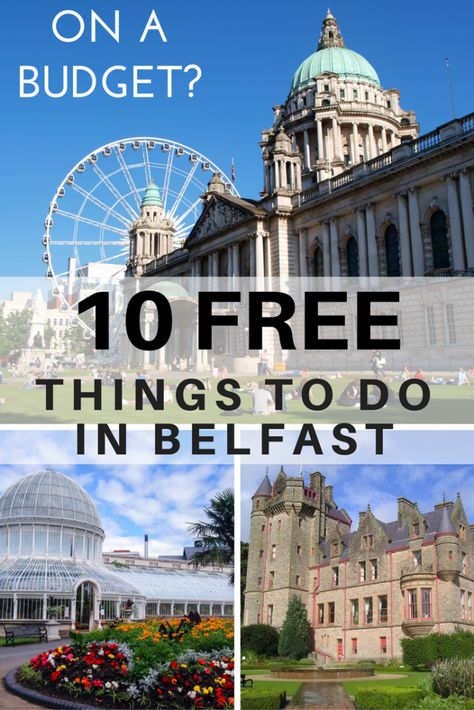 On a budget? Enjoy these 10 free things to do in Belfast, Ireland Things To Do In Belfast, Ireland Belfast, Travelling Ireland, Belfast Castle, Europe Adventure, Northern Ireland Travel, Belfast Ireland, Irish Travellers, Scotland Trip