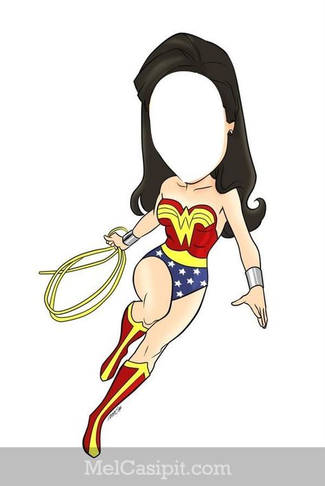 Wonder Woman Cartoon, Super Woman Logo, Wonder Woman Papercraft, Wonder Woman Printable, Wonder Woman Crown Printable, Superhero Template, Wonder Woman Vector Art, Wonder Women, Picture Templates