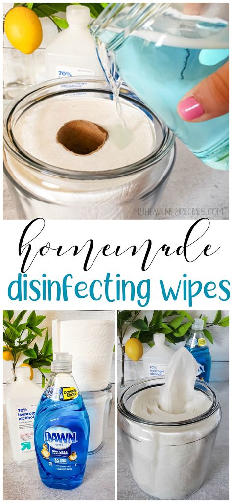 Homemade Disinfecting Wipes, Dawn Soap, Blogger Ideas, Lysol Wipes, Homemade Cleaning Supplies, Alternative Living, Clorox Wipes, Antibacterial Wipes, Homemade Cleaners