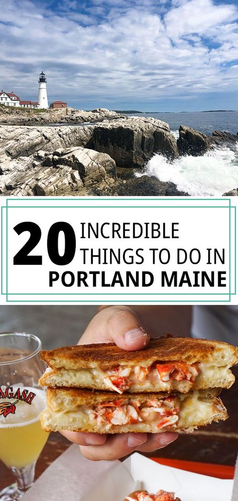 Maine is one of the most naturally beautiful places I've visited in the United States. So I'm leaving you with this guide of 20 incredible things to do in Portland, Maine! #portlandmaine #travelguide #thingstodoinmaine #thingstodoinportland Maine Itinerary, Portland Itinerary, Maine Portland, Maine Food, Portland Maine Travel, Maine Road Trip, Things To Do In Portland, Portland Restaurants, Peaks Island