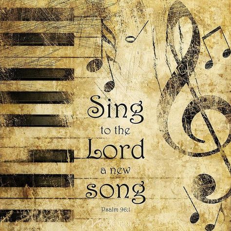 Sing to the Lord, Psalm Hymn Book Cover Design, Music Scripture, The Lord's Prayer Printable, Piano Wallpaper, Guitar Wallpaper, Psalm 96, Hymn Art, Worship Art, Sing To The Lord