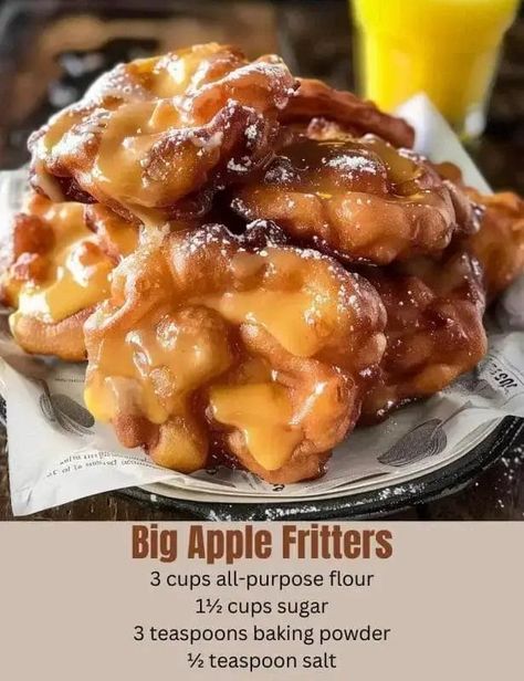 Fried Apple Fritters, Beef Lo Mein Recipe, Baked Apple Fritters, Lemon Cream Cheese Bars, Fried Apple, Cream Cheese Pasta, Cookie Cake Pie, Apple Fritter, Apple Pie Spice