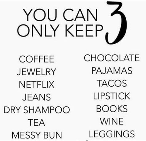 Ladies.... you can only keep 3!!! What you keeping?  Im keeping Tacos Lipstick and Books. Facebook Group Games, Online Party Games, Interactive Facebook Posts, Facebook Engagement Posts, Proverbs 17, Engagement Posts, Body Shop At Home, Facebook Engagement, Funny Questions