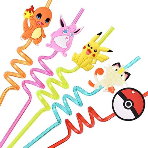 Kids Birthday Favors, Pokemon Party Supplies, Pokemon Party Favors, Pokemon Party Decorations, Pokemon Themed Party, Birthday Favors Kids, Sixth Birthday, Girl Bday Party, Dino Birthday Party