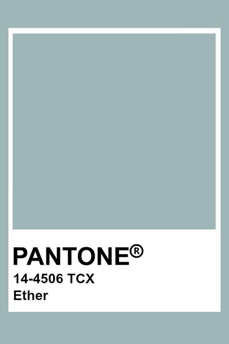 Pantone Ether Pantone Blue Shades Colour Palettes, Pantone Blue Green, Pantone Blue Shades, Duck Egg Blue Colour Palette, Vert Pantone, Pantone Verde, Complexion Colors, Colour Pallettes, Pantone Tcx