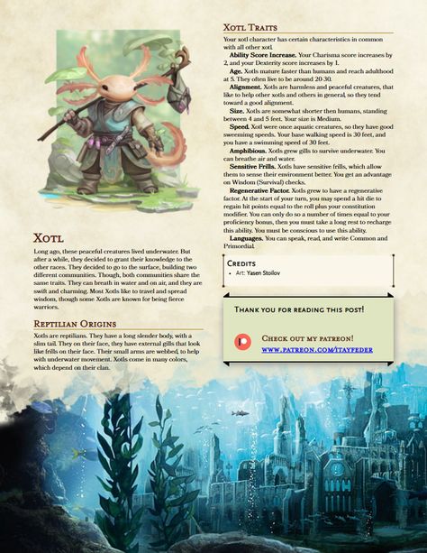 Dnd Custom Races, Homebrew Dnd Race, Home Brew Dnd Races, Dnd 5e Homebrew Playable Races, D&d Homebrew Races, Homebrew Races 5e, Dnd Alien, Dnd Races Character Design, Dnd 5e Races