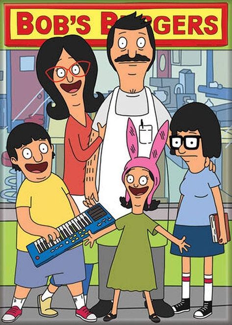 AmazonSmile: Ata-Boy Bob's Burgers Belcher Family 2.5" x 3.5" Magnet for Refrigerators and Lockers : Home & Kitchen Belcher Family, Burger Cartoon, Locker Decorations, Bob's Burgers, Bobs Burgers, Green Photo, Big Boys, Movies And Tv Shows, Home Kitchen