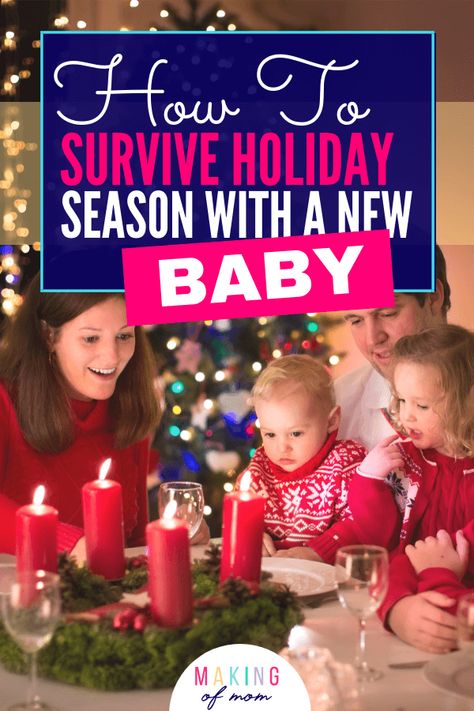 Holidays - Christmas, Easter, Thanksgiving - all can bring lots of stress when you're a new mom with a newborn baby! Here are some brilliant tips from a mom on how to make it easier! via @makingofmom New Mama, Babies First Year, Baby Makes, Everything Baby, First Time Moms, Holidays Christmas, Healthy Pregnancy, Pregnancy Tips, Family Traditions