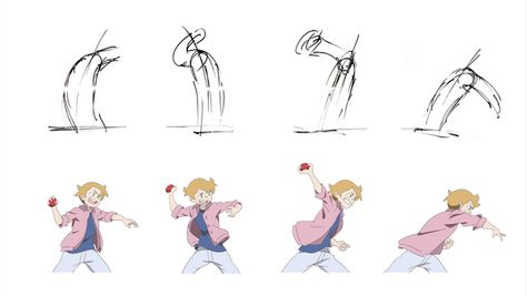 Link permanente da imagem incorporada Throw Animation, Ball Animation, Ball Drawing, Animation Tutorial, Figure Drawing Reference, Action Poses, Figure Drawing, Drawing Reference, To Draw