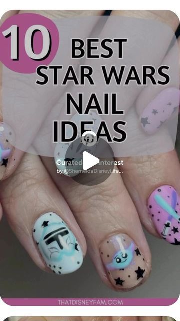 Shemeida Richardson | Disney Stylista on Instagram: "Grab Star Wars Nail Art Inspo!
https://pin.it/2W6WEaAJE

#disneynailsart #disneynailsdesign #disneynails #maythe4thbewithyou #starwarsnails" Star Wars Nail Art, Star Wars Nails, Nail Art Inspo, Disney Lifestyle, Nail Art Disney, May The 4th Be With You, Disney Nails, April 25, Pin It