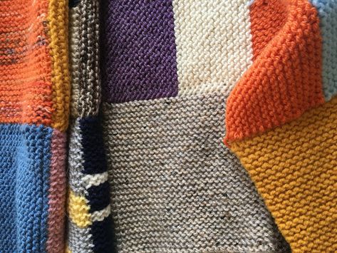 Ron Weasley Blanket Crochet, Ron Weasley Blanket Pattern, Weasley Blanket, Ron Weasley Blanket, Scrappy Blanket, Harry Potter Knit, Hp Characters, Knitted Projects, Hand Knit Blanket