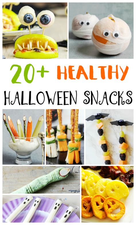 25+ Healthy Halloween Snacks, These Easy and Fun Halloween Snacks are perfect for Halloween party treats, classroom party snacks, or just a fun recipe to help celebrate Halloween. Simple yet tasty Halloween snacks for kids. Kid approved snacks #snacks #snacksforkids #Halloween #Halloweenrecipes #Halloweenparty Healthy Halloween Kids Snacks, Preschool Snack, Fun Halloween Snacks, Kids Party Snacks, Kids Foods, Halloween Snacks For Kids, Kids Treats, Halloween Lesson, Halloween Party Treats