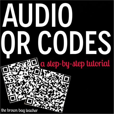 Hey, friends! I am here to share with you all about how to create and use Audio QR Codes. Last year, Katie King taught me how to make and use traditional QR Codes (with text) attached. You can read that intro tutorial and an -AR freebie I made here.  Times are a changing, and with... Teacher Ipad, Make Qr Code, Makers Space, Qr Code Activities, Listening Center, Teacher Tech, Picture Tutorial, 21st Century Learning, Teaching Technology