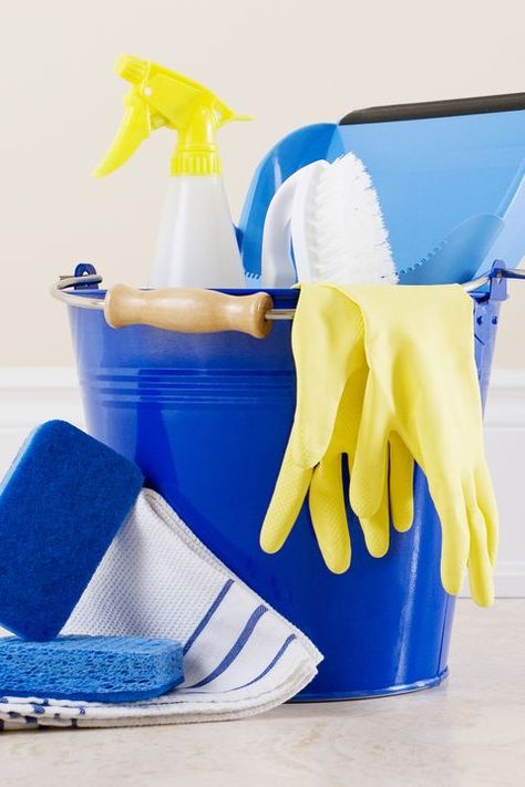 Blue, Yellow, Cobalt blue, Azure, Bucket, Textile, Electric blue, Laundry, Household supply, Linens, Cleaning Supplies Caddy, Bathroom Cleaning Checklist, Household Disinfectants, Coffee Stain Removal, Easy House Cleaning, Spring Cleaning Tips, Cleaning Tile Floors, Clean Tile Grout, Spring Cleaning Hacks