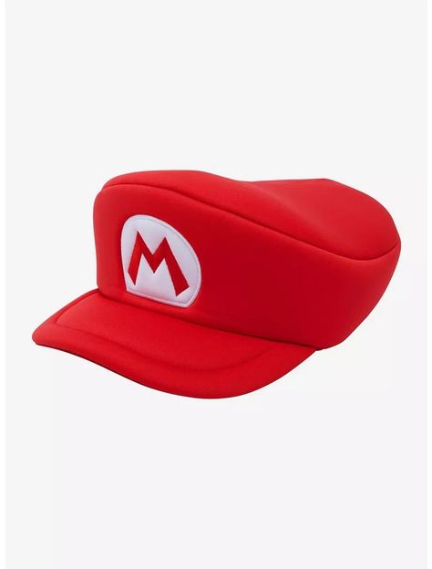 Super Mario Cosplay, How To Draw Mario, Super Mario Hat, Mario Hat, Mario Cosplay, Halloween Costume Hats, Mario Mario, Super Mario Birthday Party, Lego Gifts