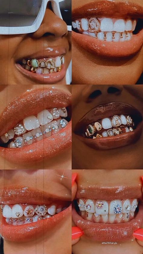 Save and follow 💫 Tooth Gem Designs, Tooth Gem Ideas, Gem Aesthetic, Teeth Accessories, Girls With Grills, Career Manifestation, Bijoux Piercing Septum, Teeth Gems, Pretty Teeth