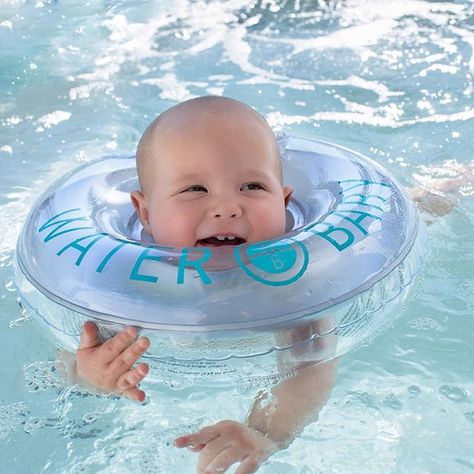 Water Baby is a neck floatie designed to make bath and swim time fun for babies and their parents! .  Water baby is carefully designed to clip comfortably and securely around your baby's neck to support their head and allow them to move freely in the water. .  .  #getfloatie Baby Help, Increase Confidence, Swim Ring, Unique Baby Shower Gifts, Baby Swimming, Unique Baby Shower, Baby Head, 5 Months, Modern Baby