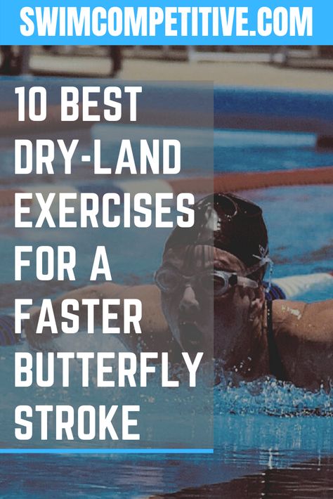 Ready to take your butterfly swimming to the next level? Consider checking out this post where we cover the best dry-land exercises for butterfly swimmers.  We will dive into scientific studies as well as which muscle groups are primarily involved in swimming butterfly.  This will provide swimmers with valuable insights so that they can enhance their swimming performances both in and out of the pool. Swim Drills Workouts, Swimmers Workout Dryland, Dry Land Swim Workouts, Swimming Workouts For Beginners, Swim Team Mom, Dryland Workout, Workouts For Swimmers, Bike Workouts, Swimming Drills