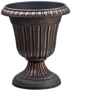 Traditional 10 in. x 12 in. Copper Plastic Urn Cedar Raised Garden Beds, Plastic Planter Boxes, Garden Chic, Resin Planters, Urn Planters, Indoor Outdoor Planter, Plastic Planters, Decks Backyard, Garden Products