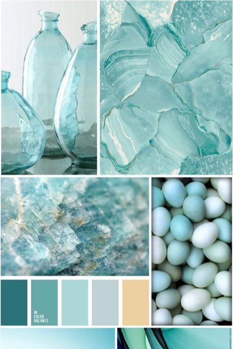 Aqua Palette Colour Schemes, Soothing Color Schemes, Home Decor Turquoise, Turquoise Bedroom Color Schemes, Aqua Complimentary Colors, Tiffany Blue Color Scheme, Teal In Nature, Shades Of Turquoise Colour Palettes, Turquoise Colour Scheme