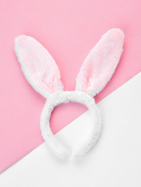 Shop Rabbit Ear Headband online. SheIn offers Rabbit Ear Headband & more to fit your fashionable needs. White Hair Band, Rabbit Headband, Rabbit Ears Headband, Hair Accessories White, Band Accessories, Wrap Hair, Head Wrap Headband, Hair Band Accessories, Killer Queen