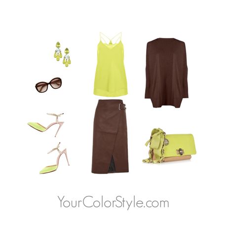 Lime Green Outfits, Your Color Style, November Fashion, Lime Color, Brown Outfit, Green Style, Warm Undertone, Green Outfit, Color Analysis