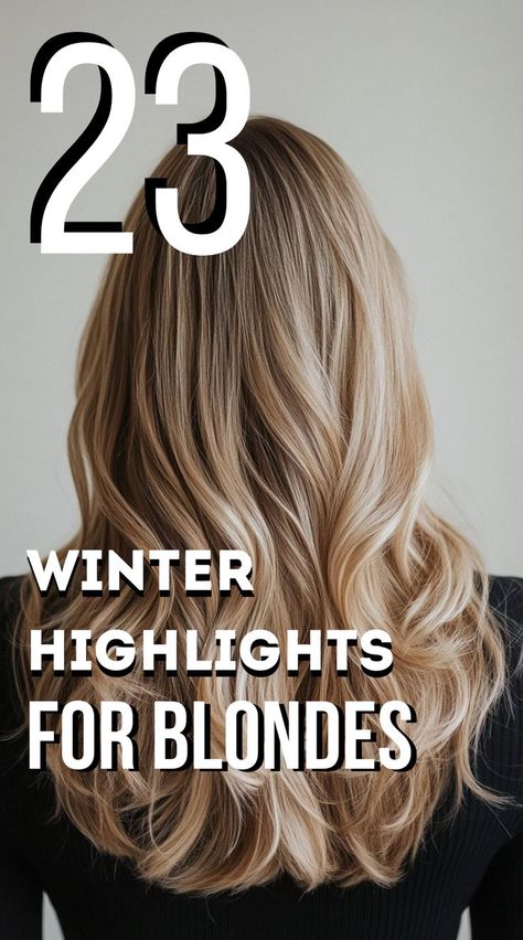 Transform your blonde hair this winter with these 23 beautiful highlights! Whether you’re after a bold change or a subtle enhancement, these highlights will elevate your look and keep your hair feeling fresh throughout the season. Blonde Crown With Brown Hair, Highlight And Lowlights For Blonde Hair, Blonde Highlights With Depth, Multi Tonal Blonde Hair Highlights, Hair Changes For Blondes, Dimension Blonde Hair, Frosty Blonde Highlights, Highlight Ideas For Dirty Blonde Hair, Blonde On Too Dark On Bottom Hair