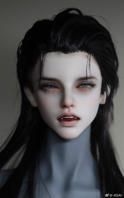 Bjd Doll Face, Bjd Face, Bjd Faceup, Vampire Doll, Chinese Symbol Tattoos, Anime Eye Drawing, Anime Dolls, Anatomy Reference, Vintage Barbie Dolls