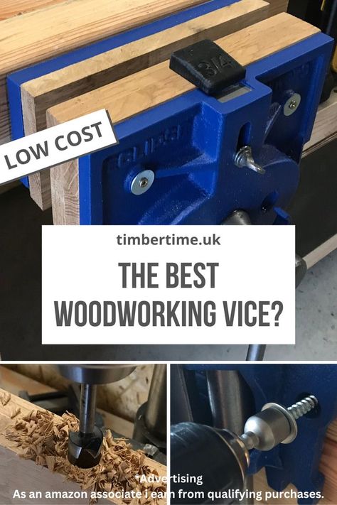 Advertising. This woodworking vice is easy to install, low cost and super sturdy. What more could you ask for?! Go check it out! You can find free instructions on how to install a vice like this on timbertime.uk. *As an amazon associate i earn from qualifying purchases. Workbench Vice, Woodworking Vice, Woodworking Workbench, Professional Tools, Amazon Associates, Woodworking Projects Diy, Diy Woodworking, Workbench, Diy Tools