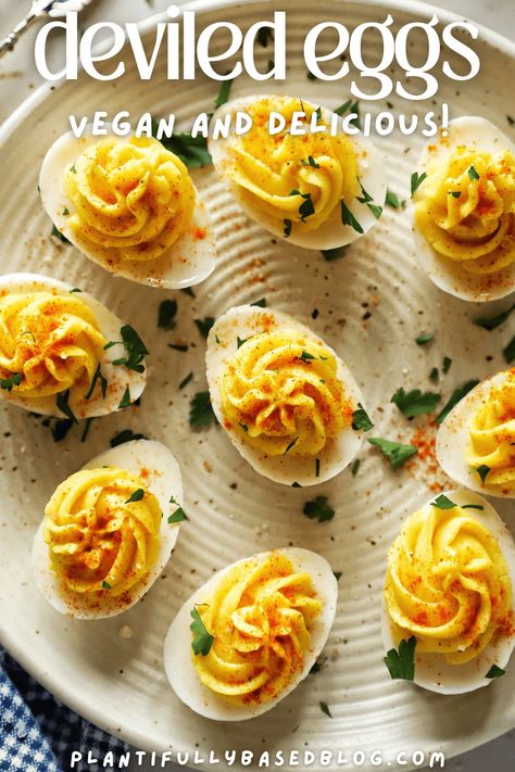 Vegan Deviled Eggs, Party Side Dishes, Soy Recipes, Vegan Mayonnaise, Fine Dining Recipes, Vegan Yogurt, Vegan Eggs, Healthy Gluten Free Recipes, Vegan Thanksgiving