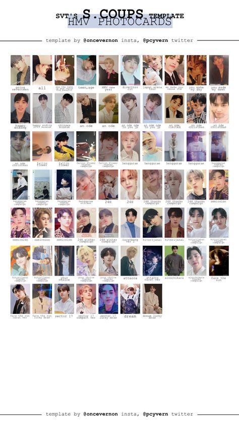 Seventeen Template, Seventeen Photocard, Okinawa, Photo Cards, Seventeen, Japan, Make It Yourself