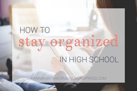 As a senior in my second semester of high school (two months and twenty-six days as of today!), I feel confident that I know how to stay organized and on track. On most days, that is. I’ve rounded up five tips here on what works for me! | Hannah With a Camera How To Stay Organized, Today I Feel, Back To School Organization, High School Survival, Second Semester, High School Hacks, Back To School Hacks, High School Life, School Survival