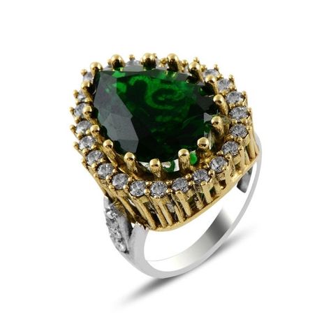 Hurrem Sultan Ring, Islamic Ring, Hurrem Sultan, Lab Created Emerald, Jewelry Showcases, Ottoman Empire, Women Ring, Multi Stone Ring, Multi Stone