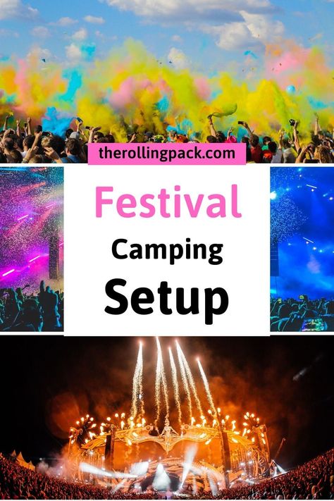 Music Festival Camping Hacks, Festival Camping Setup, Coachella Camping, Faster Horses Festival, Festival Camping Hacks, Festival Tips, Camping Setup, Music Festival Camping, Tent Camping Hacks