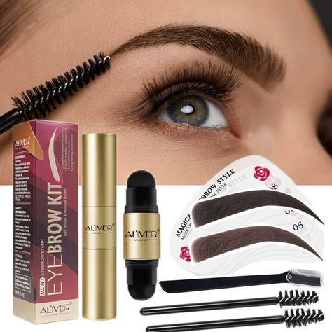 Tattoo Beginner, Eyebrow Template, Brow Stamp, Shimmer Lipstick, Eyebrow Shapes, Eyebrow Shaper, Eyebrow Stamp, Health Hair, Liquid Lipstick Set