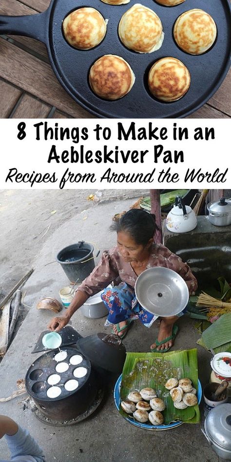 8 Things to Cook in an Aebleskiver Pan Pancakes From Around The World, Pan Food Recipes, Ebleskiver Pan Recipes, Aebleskiver Recipe Easy, Ebelskiver Pan Recipes, Takoyaki Pan Recipes, Appe Pan Recipes, Ableskivers Recipe, Abelskiver Recipes