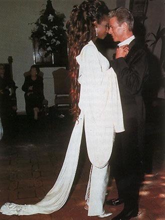 David Bowie and Iman Abdulmajid David Bowie Wedding, David Bowie And Iman, Bowie And Iman, Iman Bowie, Angela Bowie, Iman And David Bowie, Duncan Jones, Mr And Mrs Jones, David Bowie Pictures