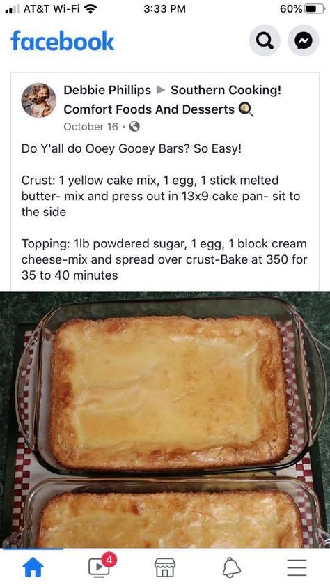 Cake Mix Bars, Ooey Gooey Bars, Boxed Cake Mixes Recipes, Gooey Bars, Cream Cheesecake, Gooey Butter Cake, Cake Bars, Ooey Gooey, Cookie Bar Recipes