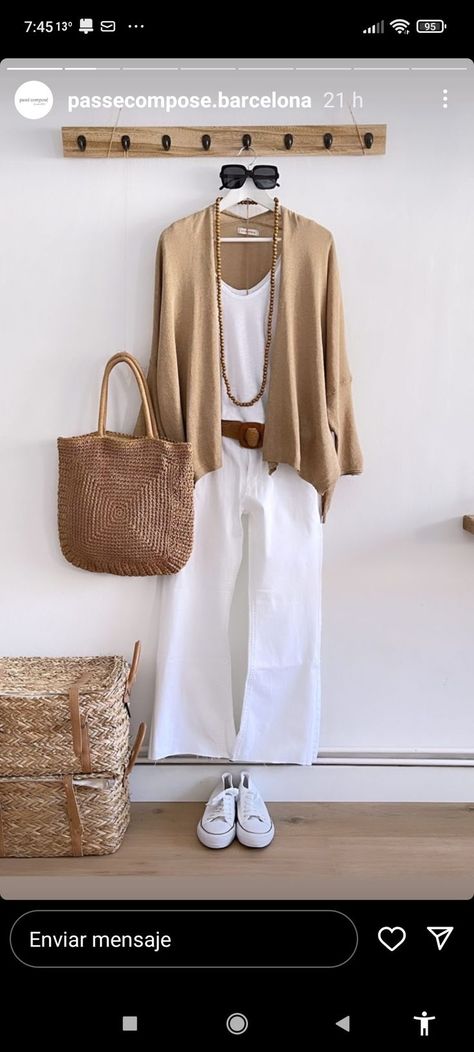 Sunday Relax Outfit Casual, Easter Classy Outfit, Boho Classic Style Outfits, Womens Resort Wear Outfits 2023, Light Layers Outfit Summer, Bohemian Outfit Ideas Casual, Casual Outfits Over 50, Over 60 Fashion Casual, European Spring Fashion