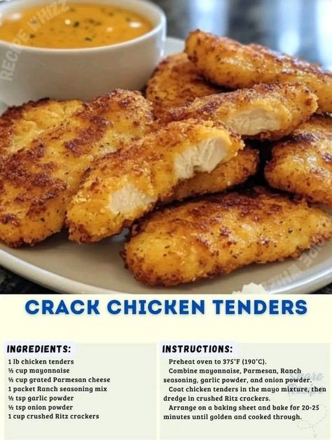 Homemade and Lovin It | Crack Chicken Tenders | Facebook Quick Soup Recipes, Quick Soup, Ranch Seasoning Mix, Tenderloin Recipes, Chicken Tender Recipes, Turkey Dishes, Ranch Seasoning, Chicken Dishes Recipes, Crockpot Recipes Easy